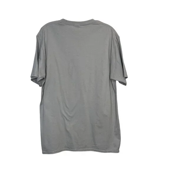 Port & Company Tshirt I Will Arise And Go Now Mens Medium Gray Innisfree - Picture 2 of 9